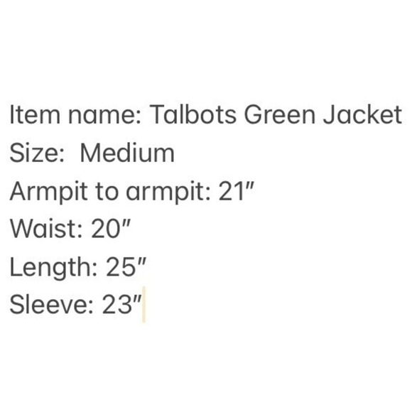 Talbots Wool Zip Front Jacket Coat Green Medium Womens Career Classic - Picture 3 of 16